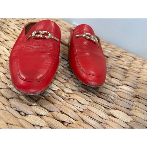 Coach Red Mule Slides Size 6 - Picture 3 of 4
